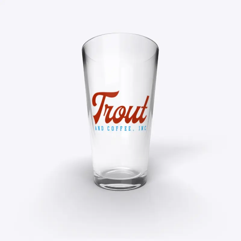 Trout Inc Pint Glass