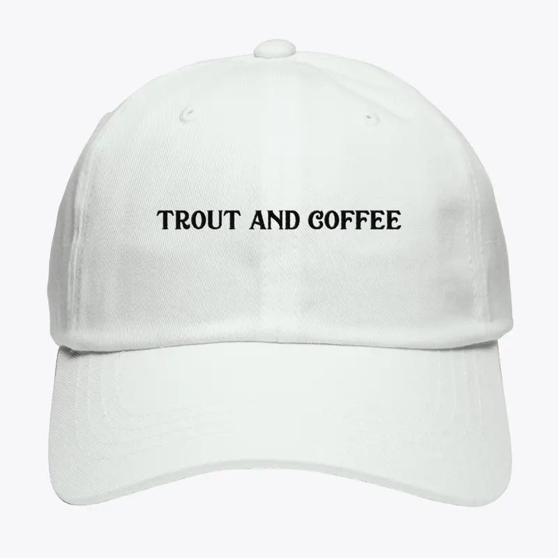 Trout and Coffee Hat (White)